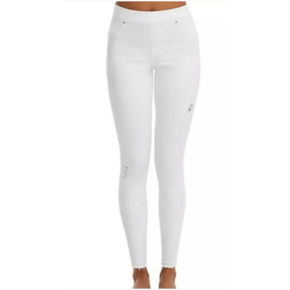Spanx distressed white skinny jeans - Picture 2 of 12